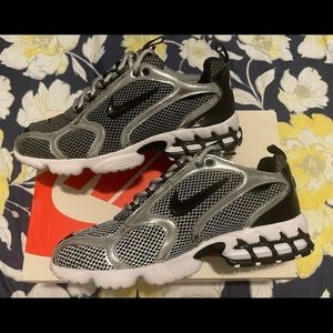 Sz 8 Nike Air Zoom Spiridon Cage 2 Stussy Pure Platinum